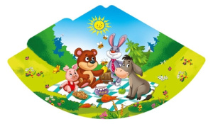 Колпак PROFIT развернутый 16см. (6 шт) Звери на поляне 0-16-0011