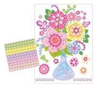 Набор для творчества. Аппликация бусинами Жемчужинка /Букет Весенняя фантазия/ (европодвес)