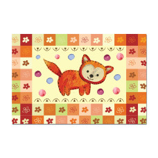 Обложка А5 для свидетельства о рождении лисичка 4703