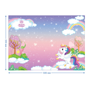 Клеенка для уроков труда Мульти-Пульти /Единорог/, 35*50см, ПВХ CH_50227 (10702070/070525/5154423/1,