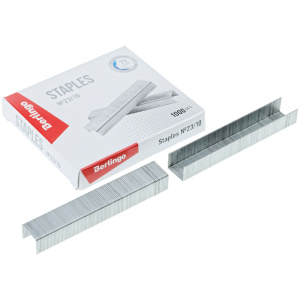 Скобы для степлера №23/10 Berlingo, оцинкованные, 1000шт. DSk_23100