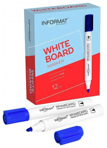 Маркер д/бел.досок INFORMAT BOARD 5 мм синий круглый
