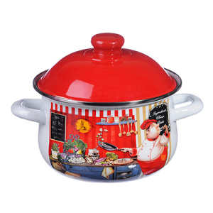 VETTA Повар Кастрюля эмалированная, 24см, 5,0л, индукция (10702070/070721/0205068, Китай)