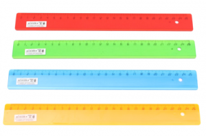 3. Линейки 25 см. ПРОЗРАЧНОЕ, ЦВЕТНОЕ АССОРТИ (Л-9297), кратно 20
