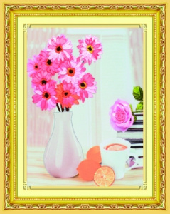 Набор для вышивания лентами 38х38 см. Летний натюрморт Арт. C-0240