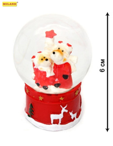 Новогодний снежный шар /Весёлые мишки/ НУ-7377