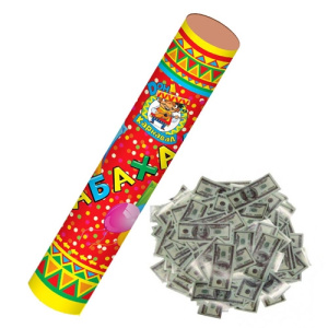 Хлопушка. Бабахалка. Доллары 60 см. Х-1535