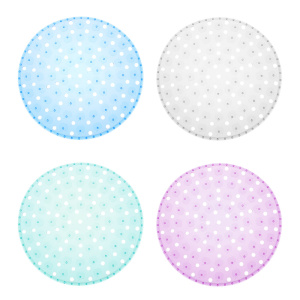 VETTA Коврик в раковину противоскользящий, ПВХ, d32см /Яблоки/, 4 цвета (10702070/100325/5085573, Ки