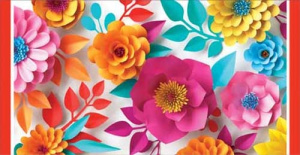 Конверт для денег Бумажные цветы 1-20-0692