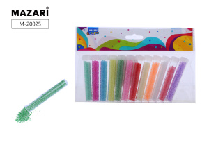 Набор бисера, 12 цветов x 7 г, 2 мм, пластиковая колба / ОПП-упаковка