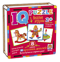 IQ Пазл деревянный. Весёлые игрушки 2+