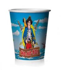 Стаканы бумажные Пиратская вечеринка (255 мл, 6 шт) СП-1721