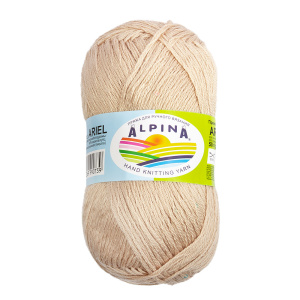 Пряжа ALPINA /ARIEL/   98% акрил, 2% пайетки     50 г  150 м ± 10 м 05 св.бежевый (10702070/190221/0