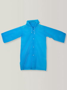 Дождевик детский однотонный синий, рост 120-160 см 1677644 (10228010/170125/5013408, Китайская Народ