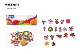 Пуговицы декоративные деревянные NEW YERS, 18 шт., ОПП- упаковка