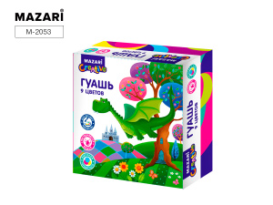 Гуашь, 9цв., ART ANIMALS, баночка 20мл, картонная коробка