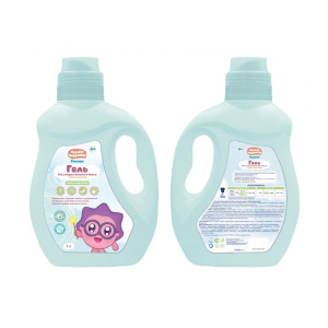 Гель для стирки детского белья 1 л малышарики. Заботливая мама в кор.4шт