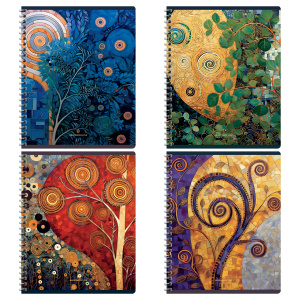 Тетрадь 48л., А5, клетка на гребне Greenwich Line /Branch/, матовая ламинация, тиснение фольгой, 70г