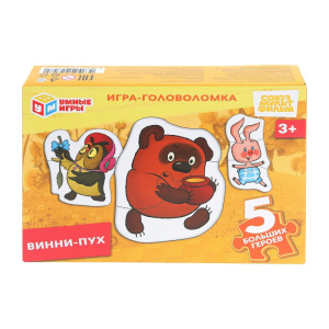 Винни-Пух. СОЮЗМУЛЬТФИЛЬМ. Игра-головоломка с фигур. деталями. 180х127х35мм. Умные игры в кор.24шт