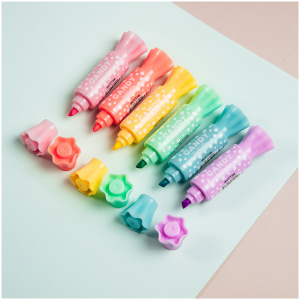 Текстовыделитель двусторонний MESHU /Candy/ мини, ассорти, пастельные цвета, 2/4мм MS_HL50554 (10702