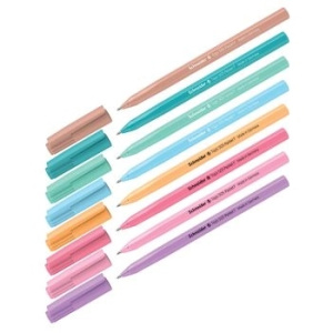 Ручка шариковая Schneider /Tops 505 F Pastel/ синяя, 0,8мм, корпус пастель ассорти