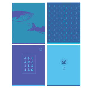 Тетрадь 96л., А5, клетка BG /Дух океана/, эконом