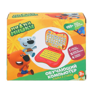 Обучающий компьютер азбука, 120+ песен, стихов и  звуков Ми-ми-мишки в кор. Умка в кор.72шт