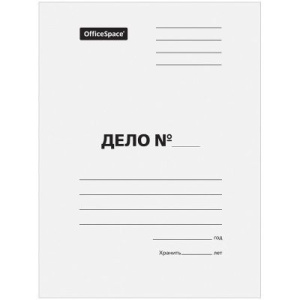 Папка-обложка /Дело/, картон немелованный, 280г/м2, белая A-PD26_351 / 158533