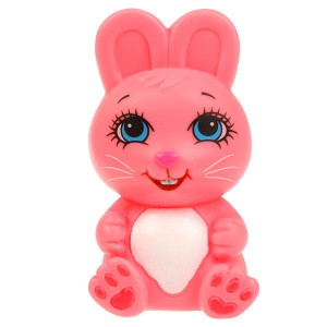 Игрушка пластизоль для ванны зайчик 10 см. ЭНЧАНТИМАЛС в сетке КАПИТОШКА в кор.100шт