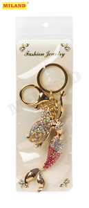 Брелок со стразами Красивая русалка,11х4 см Т-5112