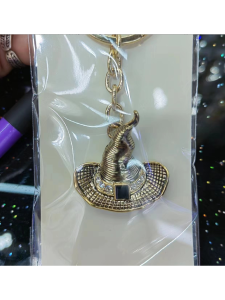 Брелок со стразами. /Шляпка ведьмы/, 4*6,5см Т-7198