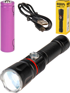 Фонарь ручной, время работы до 5 чаосв, дальность действия 670м (арт. ФОН-8270)