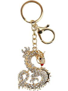 Брелок со стразами. /Дракон/, 4*6,5см Т-7207