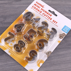 Вырубка для теста /Цифры/ (0-9) набор металл