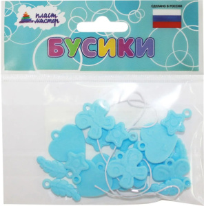 Набор бусин /Красотульки/ (голубой) 1/100