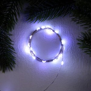 НИТЬ ROSA. IP20, 2 м, Н.С. LED(1608)-20-4.6V, AG13x3 (в компл.), 3 режима, БЕЛЫЙ   9717882 (10228010