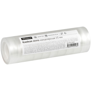 Клейкая лента 15мм*20м, OfficeSpace, прозрачная (10702070/251223/3519442/1, Китайская Народная Респу