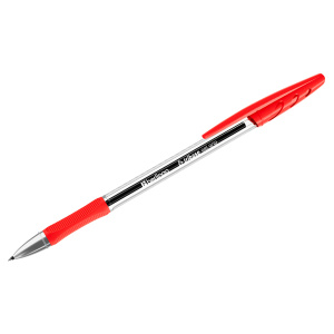 Ручка гелевая Berlingo /Tribase Gel grip/ красная, 0,5мм, грип CGp_05024 (10702070/231024/5092163/1,