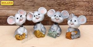 Статуэтка в ассортименте Мышонок (с качающейся головой) Т-9530