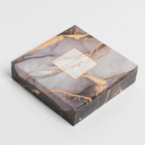 Коробка складная Present for you, 14 × 14 × 3,5 см 7150211