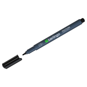 Маркер перманентный черный, пулевидный, 1мм PM6324 (10702070/090425/5120495/1, Республика Корея)