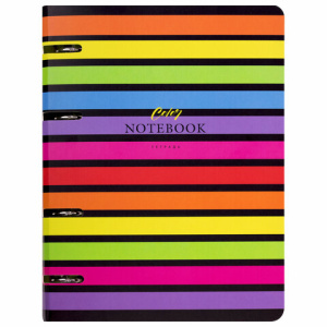 Тетрадь на кольцах А5 160х212 мм, 120 листов, картон, матовая ламинация, клетка, BRAUBERG, /Colors/,