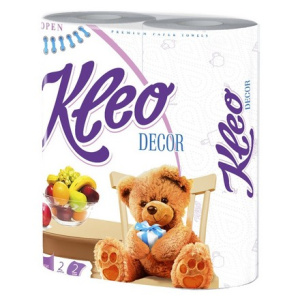 Полотенца /Kleo/ 2-х сл. Decor с рисунком/2шт./С120