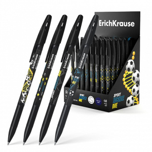Ручка шариковая ErichKrause R-301 Stick&Grip Sport DNA 0.7, цвет чернил синий (в коробке-дисплее по 