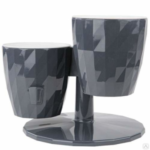 Кашпо /RUBY/ Дуэт Цв. Антрацит КШ-0998 М