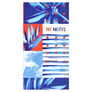Блокнот для заметок, списка дел и покупок /Мои записи арт. 48983 СИНЯЯ ФАНТАЗИЯ /190х100 мм, 64 лис