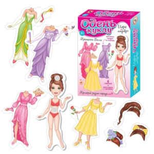 Одень куклу. /Принцесса Белла/ (на липучках)