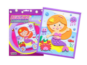 new  Набор ВЕСЕЛАЯ АППЛИКАЦИЯ д/дет.творч./Русалка/