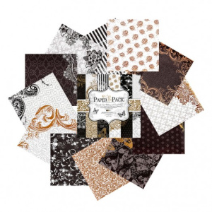 026-SB Набор бумаги /Золотое барокко/ 30.5см*30.5см