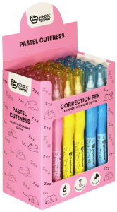 Коррект.ручка Schoolformat метал.нак. 6 мл цв.корп. ассорти